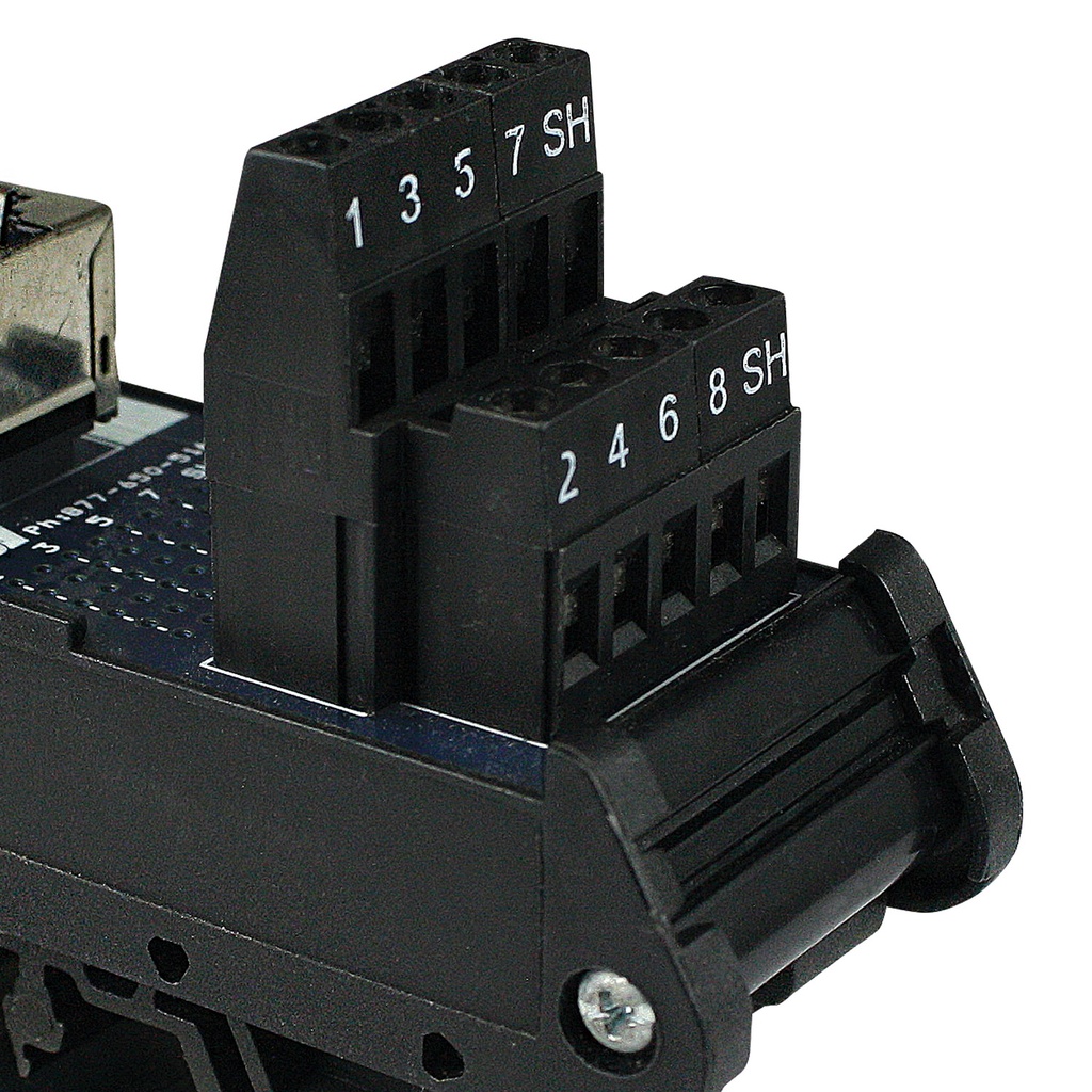 RJ45 Breakout Board, RJ45 Connector Breakout Board, DIN Rail